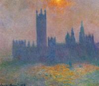 Monet, Claude Oscar - Houses of Parliament, Effect of Sunlight in the Fog